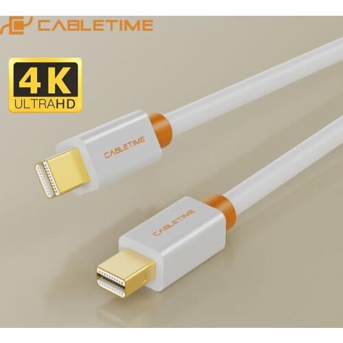 CABLETIME New High quality Mini DP to Mini DP Displayport Cable dp adaptor for Macbook/Mac Lenovo Dell 4K display C051