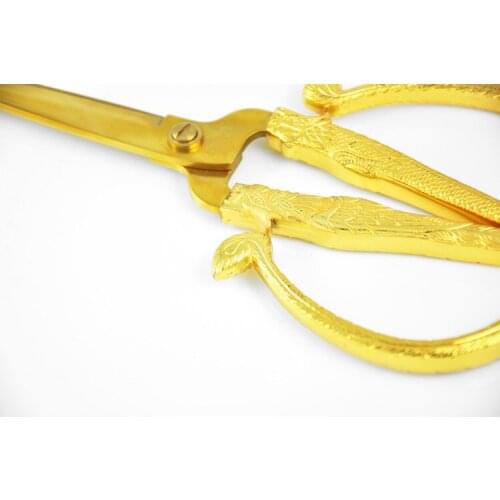 Ceremonial opening ribbon cutting scissors deluxe dragon pattern carved housewarming gift scissors