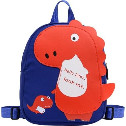 Toddler Kids Bag Childrens Backpack Fashion Dinosaur Cartoon Zipper Backpack Bag Boys Girls School Bag Dropship Infantil Menino