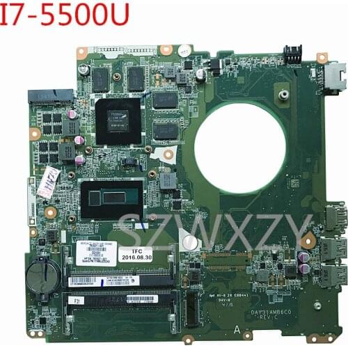 For HP Envy 17-K 17-K200 Laptop Motherboard I7-5500U CPU 782621-601 782621-001 DAY31AMB6C0