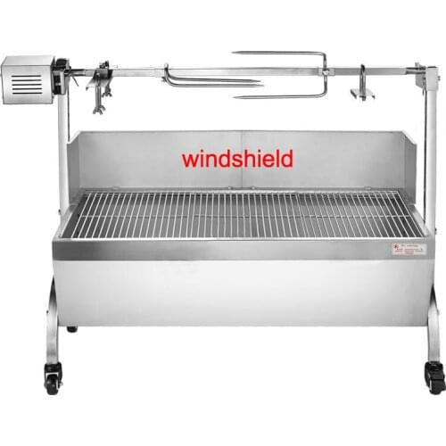 Stainless Steel BBQ Grill Charcoal Barbeque Spit Roaster Rotisserie