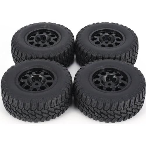 4pcs AUSTAR 110mm Rim Rubber Tyre Wheel Set Spare Parts Accessories for Traxxas Slash 4X4 RC4WD HPI HSP Crawler Car Mode