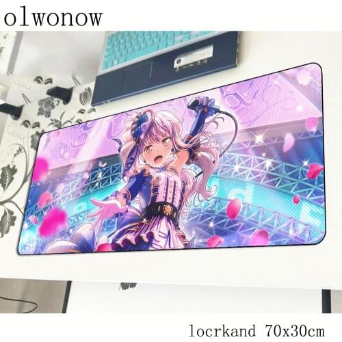 BanG Dream mouse pad Kawaii mats Computer mouse mat gaming accessories sexy mousepad keyboard games locked edge pc gamer