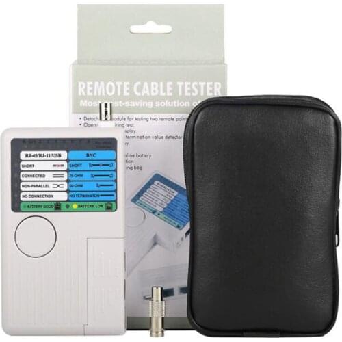 Multifunctional 4 in 1 LAN Network Cable Tester Remote RJ11 RJ45 USB BNC For UTP STP LAN Cabel Tracker Detector Fast Test Tool