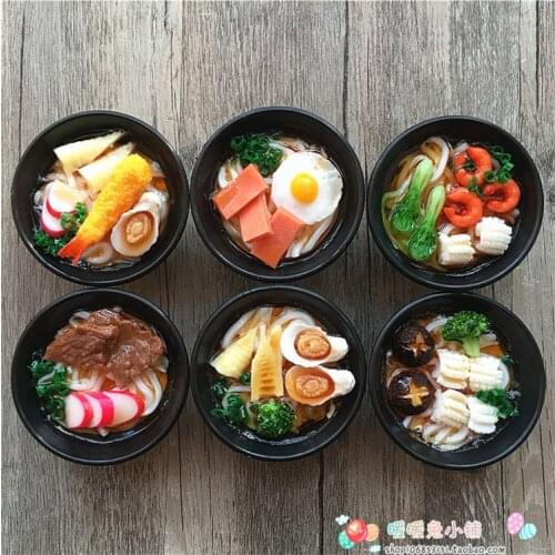 Seafood Japanese ramen simulation food PVC refrigerator magnet stickers