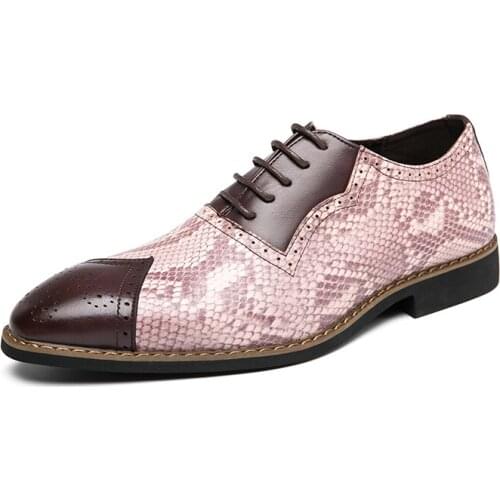 New Fashion Business Dress Men Shoes Classic Leather Carved MenS Suits Shoes Fashion Lace-up Dress Shoes Men Oxfords