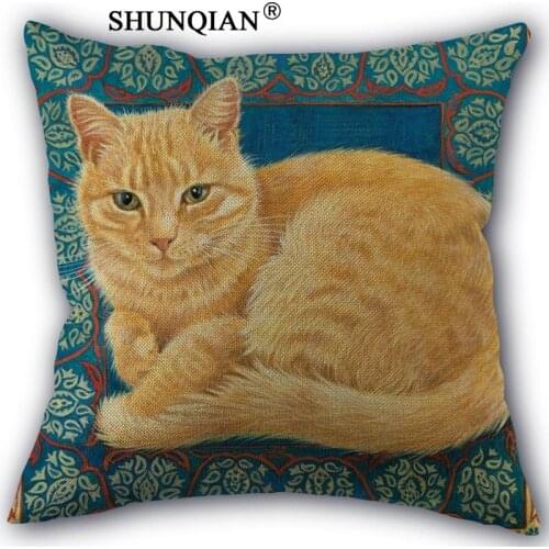 New Arrival charles wysocki cat puzzles Custom cotton Pillowcases zipper Custom Pillow Case More Size Custom your image gift
