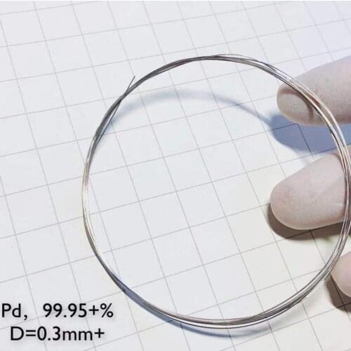 Palladium metal Wire 99.99% Element Pd Pure Diameter 0.3mm