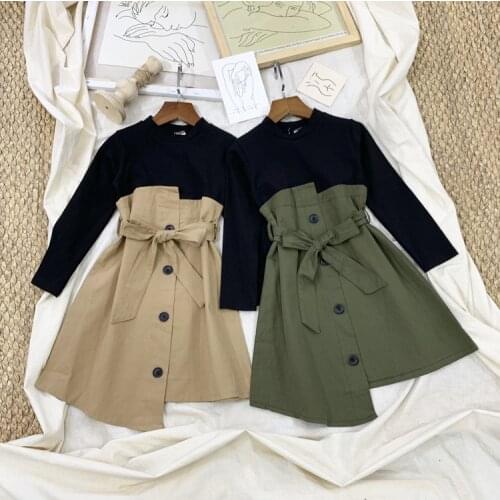 Teenage Girl Dresses 2019 Fall Baby Girl Clothes Fashion Sweet Cotton Kids Long Sleeve Dresses Boutique Girls Belle Dress