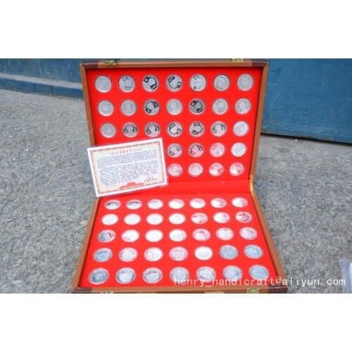 Chinese government-issued World War II Victory 70 years silver coin,Chinese war zone allied generals&famous battles, 70 piece