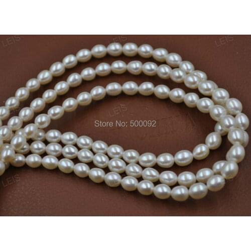 2020 New Top Fashion Natural Beads Beads For Jewelry Making Aaa High Luster Freshwater Cultured Pearl Loose Rice String 7-8mm