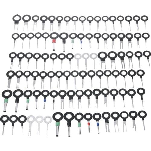 100Pcs Car Terminal Removal Tool Wire Plug Connector Puller Release Pin Extractor For Car Plug Removal Repair Tool Accessories