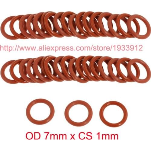 OD 7mm x CS 1mm silicone VMQ o ring o-ring oring sealing rubber