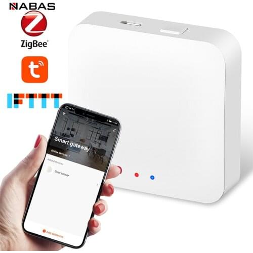 NABAS Tuya ZigBee Smart Gateway Smart Home Smart Life APP Wireless Remote Controller Works with Alexa Google Home