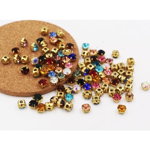 New Design Flatback Crystal gold claw DIY Glass Sewing Rhinestones ,diy/garment accessory