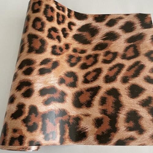 10/20/30/40/50x152cm Premium Leopard Patterned Vinyl Film Air-Release Self Adhesive Sticker Car Wrap Foil