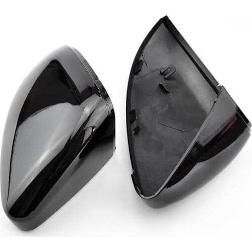 High Quality for Volkswagen VW Beetle CC Eos Passat Jetta Scirocco Full Replacement Carbon Fiber Look Mirror Cover Side Caps