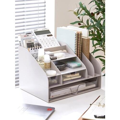 Office Desktop Storage Box Drawer Multifunctional Sundry Storage Box Student Dormitory Stationery File Storage Box