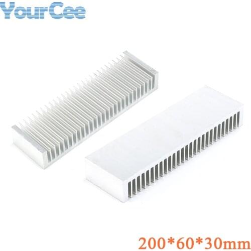 1 pc 200*60*30mm Radiator Heatsink Cooling Fin Aluminum Heat Sink for LED, Power IC Transistor, Module PBC 200X60X30mm