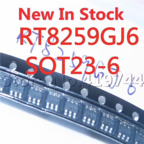 10PCS/LOT Quality 100% RT8259GJ6 RT8259 SOT23-6 C5=*** SMD step-down converter LCD power chip IC In Stock New Original