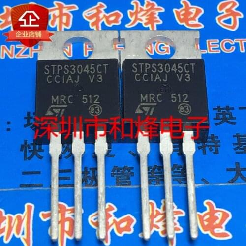 100% New&original STPS3045CT TO-220 45V 30A 5pcs/lot