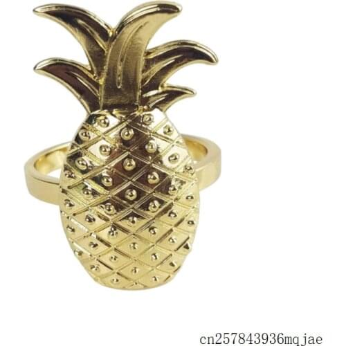 100pcs Pineapple Napkin Ring Napkin Holder for Weddings Christmas Decoration Serviette Rings
