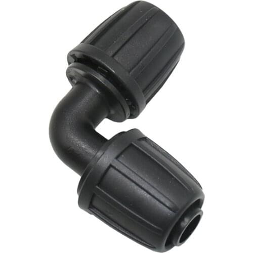 16mm hose elbow barb connector With lock nut 1/2 hose 90 degrees water connector adapter20pcs
