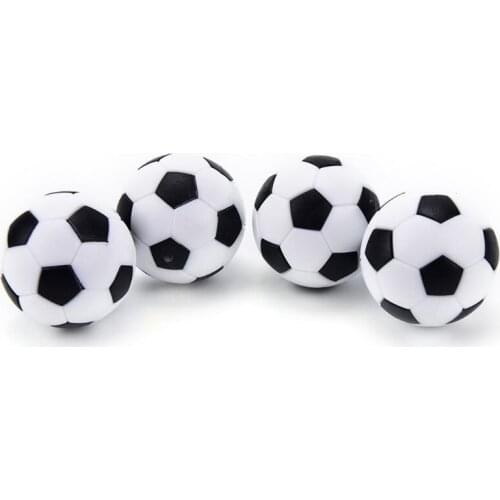 6pcs 32mm Table Soccer Foosball Fussball Football Machine Accessories Replacements Black and White Ball Kids Indoor Game