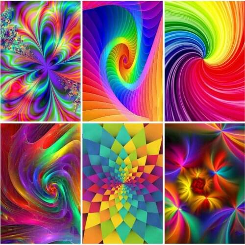 CraftArtGo 5D Diamond Embroidery Colorful flower Full Square Round Rhinestone Mosaic Painting Cross Stitch Flowers Diamond Kit