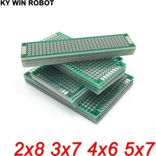 20pcs 5x7 4x6 3x7 2x8 cm Pcb Double-Sided Copper Prototype Universal PCB Board for Arduino