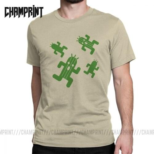 Final Fantasy Cactuar Men T Shirt Cloud FF7 Video Game Strife Shinra Chocobo Leisure Tee Shirt Short Sleeve T-Shirts Pure Cotton