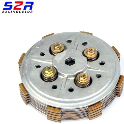 Complete Clutch Setup Drum Assy Basket ( 5 PCS) Friction Plates Kit Sit Clutch Plates For YAMAHA YBR125 YB 125 XTZ125 TTR-125