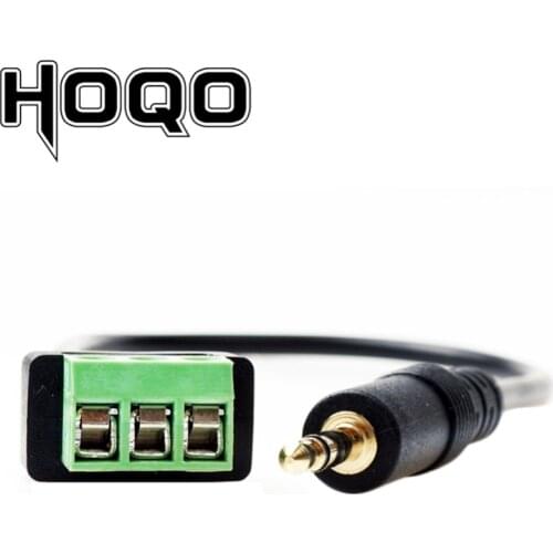 3.5mm tsr jack Male to 3 Pin Screw Connector audio short cable 3pole 3.5 mm jack to Screw Terminal Plug adapter cable