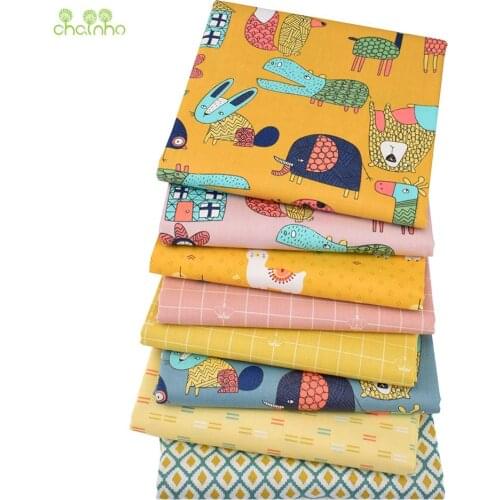 Cartoon Turmeric,Printed Twill Cotton Fabric,Patchwork Cloth For DIY Sewing Quilting Baby&Childs Bedclothes Shirts Material