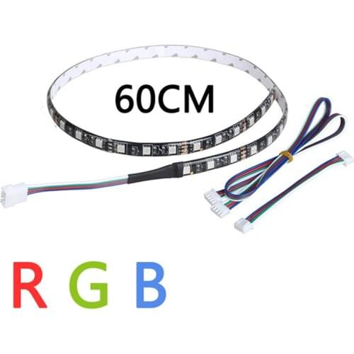 LERDGE 3D Printer Accessories LED Light RGB 5050 LED Strip with Cable for Lerdge Board Parts Dual Extruder Module RGB Control