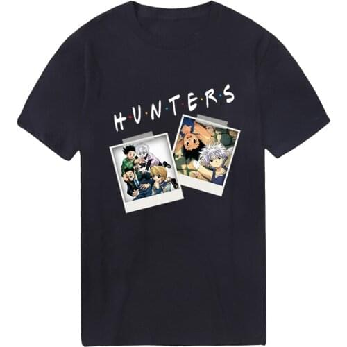 Summer Streetwear Men T-shirts Short Sleeve New Tshirts HUNTERXHUNTER Bodybuilding Tops Tees Vintage Punk Style Camiseta Homme