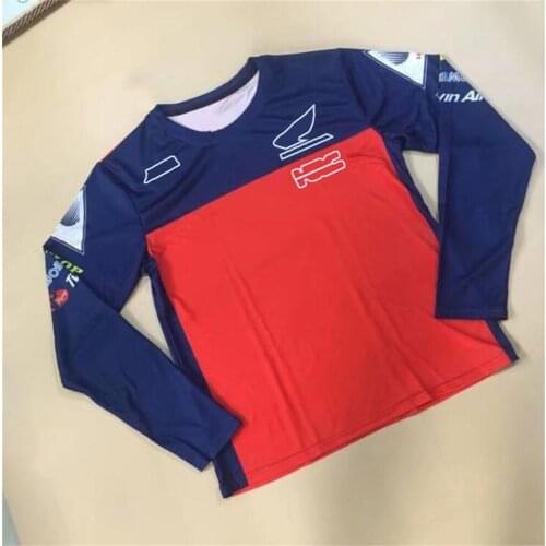 2021 summer MOTOGP motorcycle racing motorcycle jersey quick-drying long-sleeved T-shirt can be customized the same style