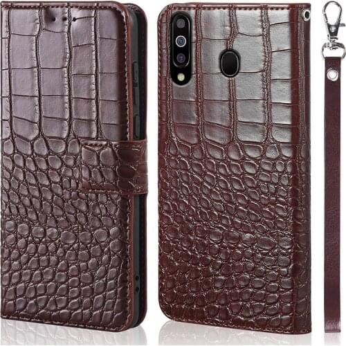 Magnetic Case For Samsung Galaxy M30 M 30 SM-M305F M305 M305F Flip Case For Samsung Galaxy A40S crocodile grain Cover