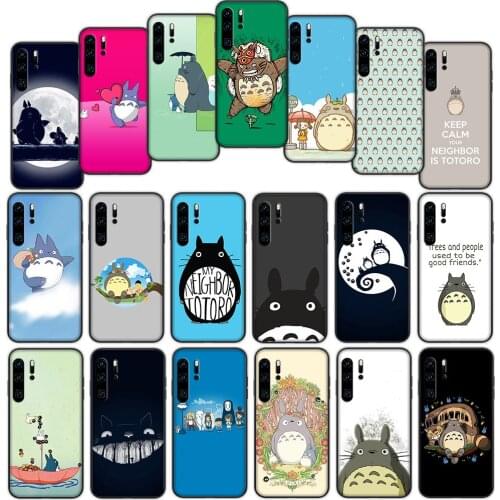 Cute Totoro Anime Soft Cover Case for Huawei P40 P30 P20 P10 Lite Pro Nova 5t