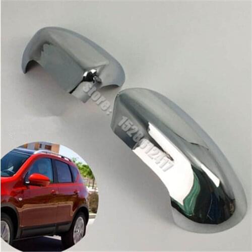 2PCS ABS Chrome Rearview Side Door Mirrors Cover Trim Car styling for Nissan Qashqai J10 2007 2008 2009 2010 2011 2012 2013