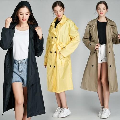 2021 New Breathable Long Raincoat Fashion Tour Waterproof Jacket Moisture Permeability Poncho Rain Gea