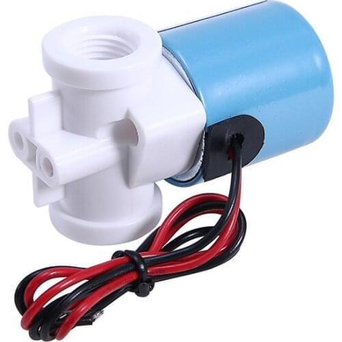 New Plastic Miniature G1/4" HQV1 Solenoid Valve 12V DC 2 Way 0-120PSI Practical Normally Closed Valves 40*30*60mm