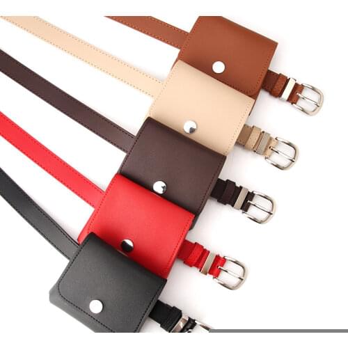New Ladies Belt Pocket Fashion Mini Coin Purse Joker Dress Fashion Waistband Multifunctional Small Pocket Jeans Decorative Belt