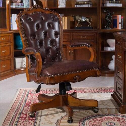 American president of luxury office furniture chair cowhide chair highlight the taste p10284