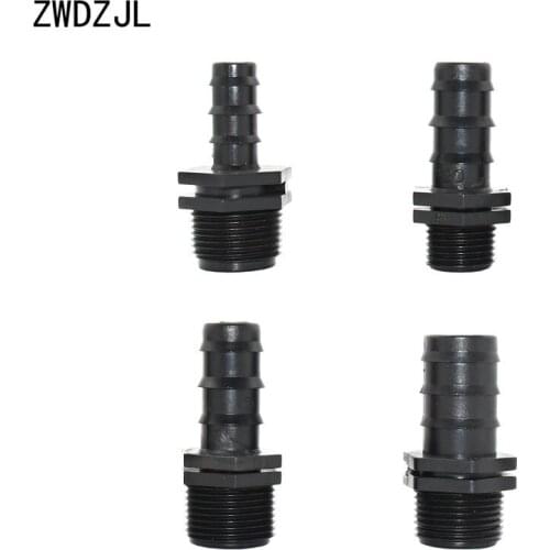 Garden Irrigation male 3/4 to the 1/2 hose connectors DN15 DN20 to the 5/8 3/4 PE hose adapter Garden tap adapter 20pcs