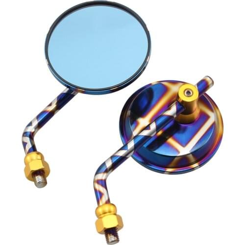 Universal Adjustable10mm Modified Round Motor Rearview Mirrors For most Electric motorbike Dirt Pit bike off-road motorcycle NEW