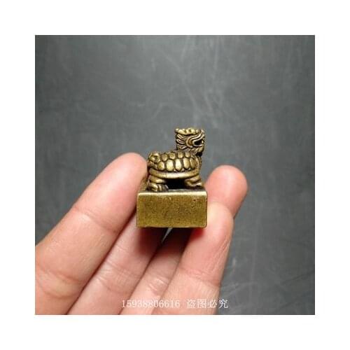 Antique Pure Copper Solid (Dragon Turtle) Seal