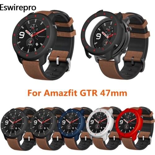 Protector Cover For Huami amazfit GTR 47mm case PC Frame Shell Bumper Smart Watch Cases For Xiaomi amazfit gtr 47mm bezel ring