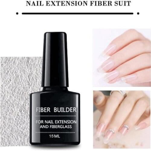 1 Set Nail Extension Glue + 10/20 pcs Extension Fiberglass Nail Art Tools M76F