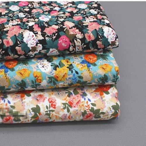 145cm*50cm small flower poplin 100% cotton fabric pajamas clothing fabric headscarf dress shirt apparel fabric sewing cloth